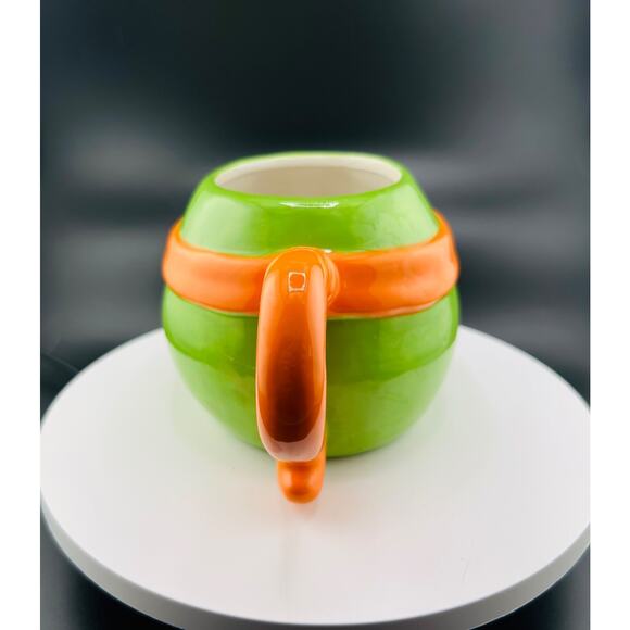 TMNT 3D Sculpted Mug – Michelangelo Ceramic Coffee Cup – Ninja Turtles Collectib - Picture 3 of 6